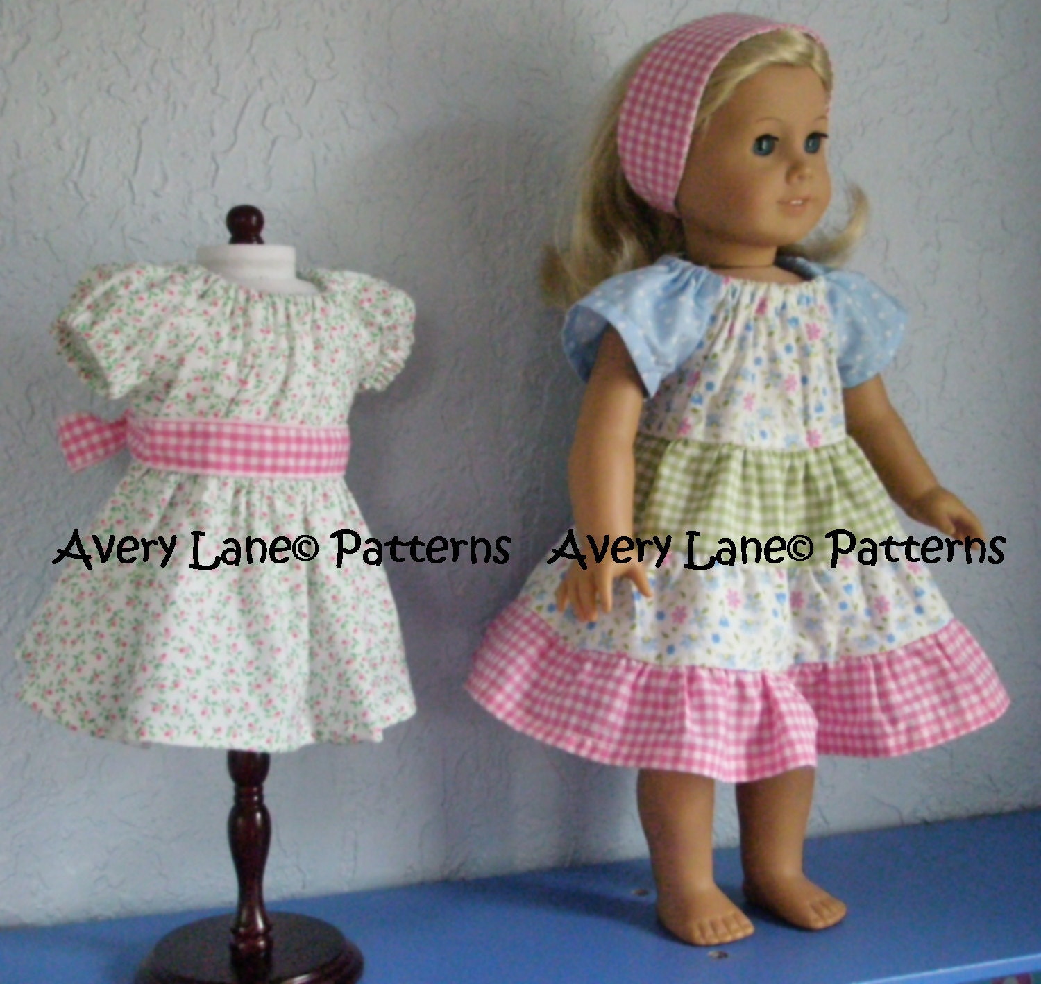 Ivy's Apron peasant Dress pattern Boutique doll Pattern