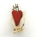 Love Ceramic Sculpture for the wall Heart in Hand