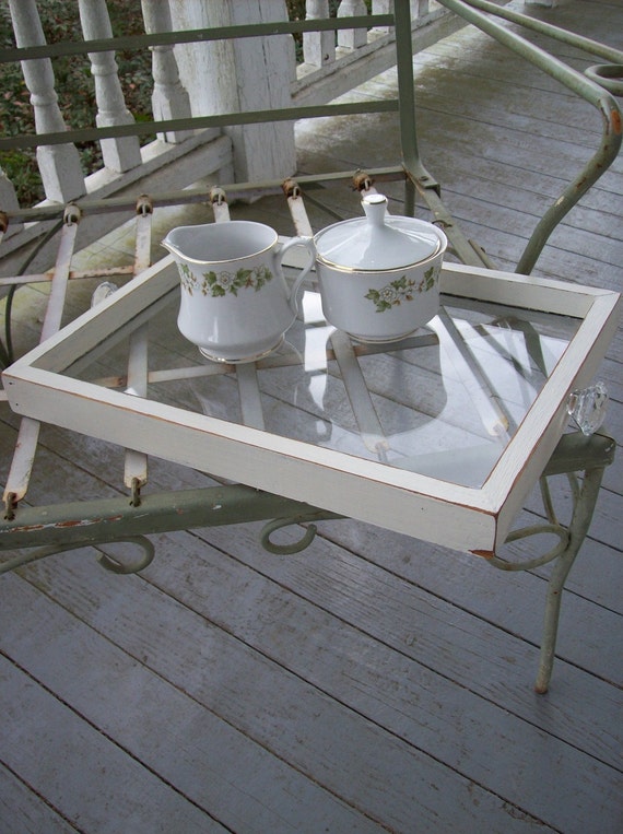 cafe barn pottery glasses Tray Pottery Chic Perfect Shabby Ottoman Vanity Barn Glass Tray Style