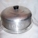 Vintage Cake Plate Keeper Aluminum Retro 1950 1960