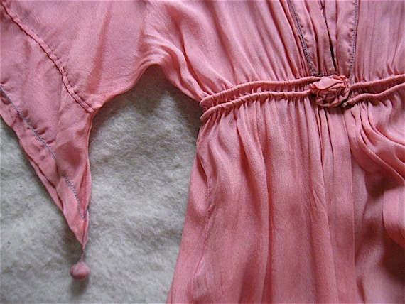 1920s Silk Crepe de Chine Dressing Gown.