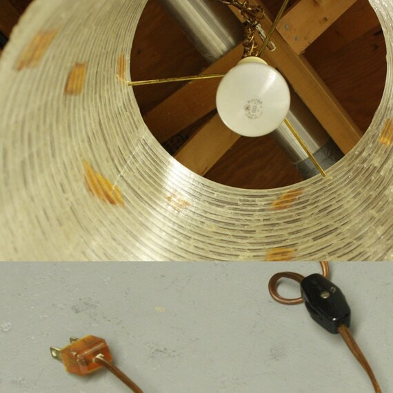 Vintage hanging light hanging lamp chain cord swag lamp