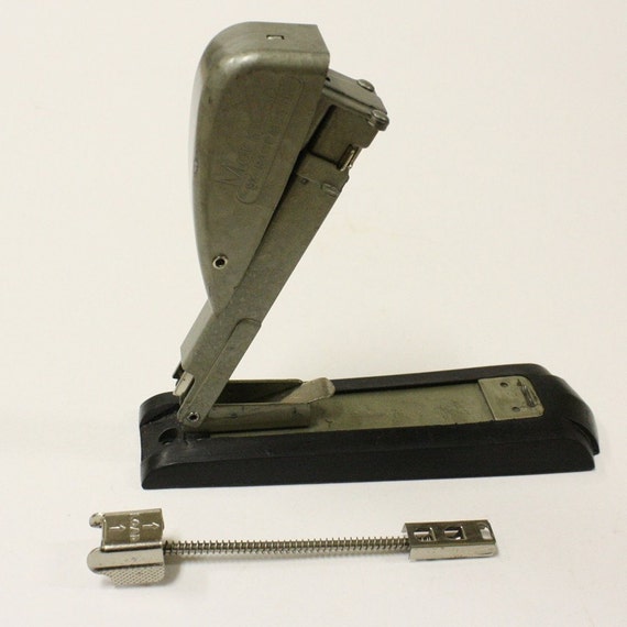 vintage stapler silver markwell