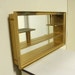 Vintage shadow box - mirrored - shelves - wall hanging - Illinois Moulding Co