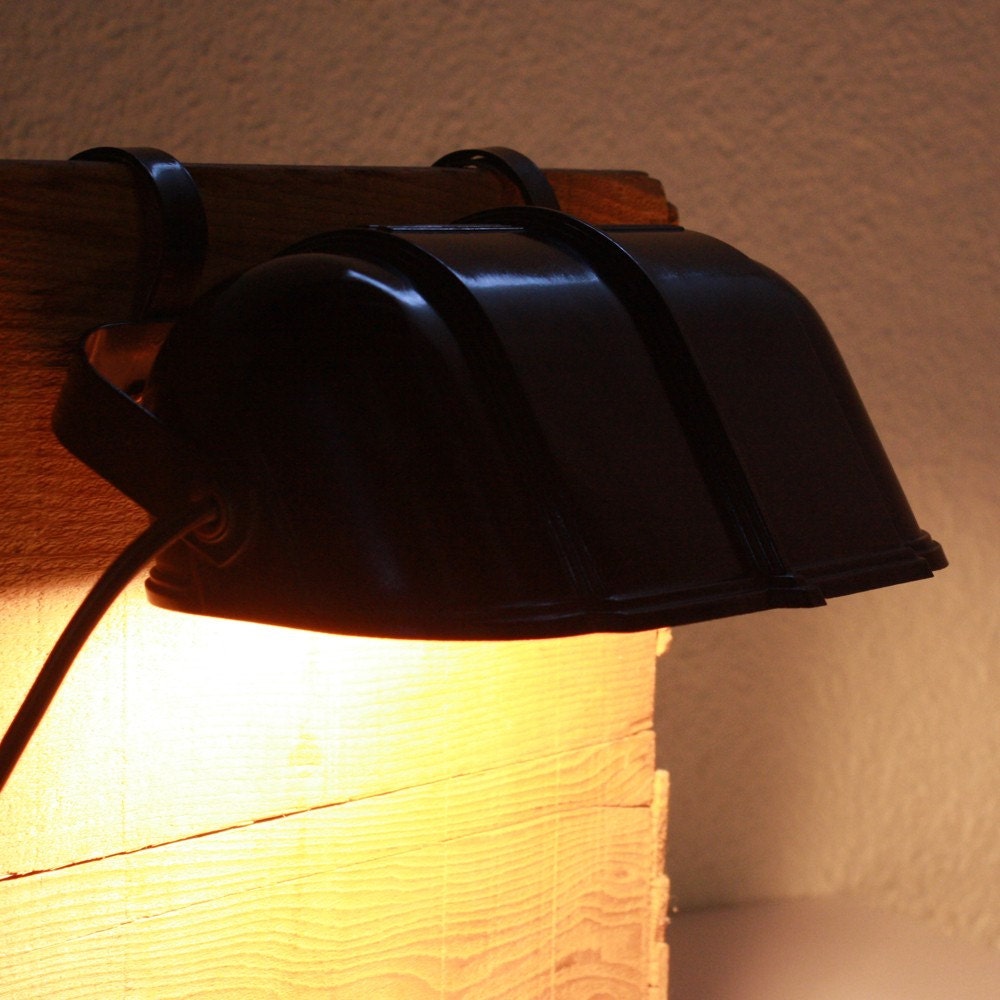 Vintage headboard lamp headboard light brown bakelite