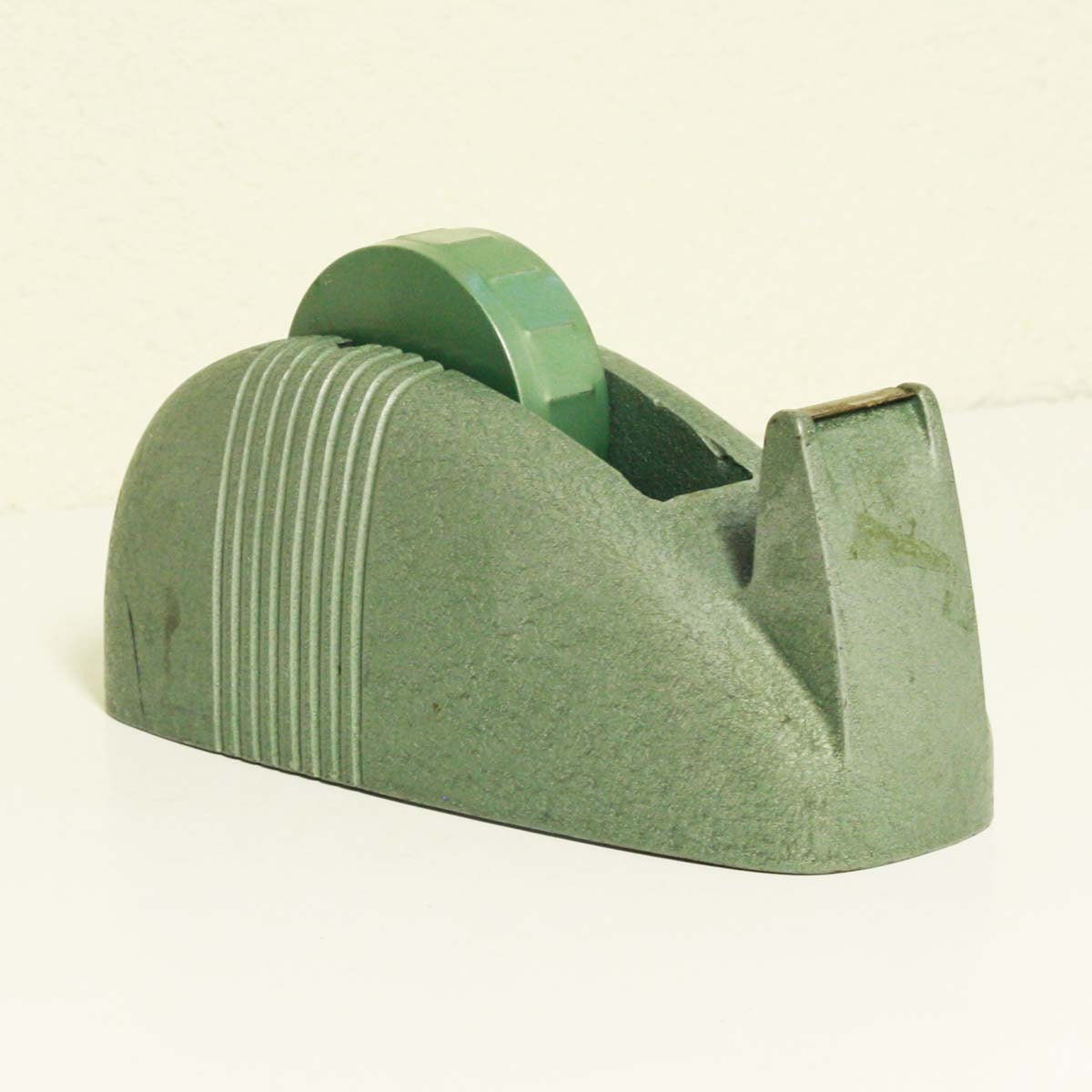 Vintage tape dispenser industrial cast iron large