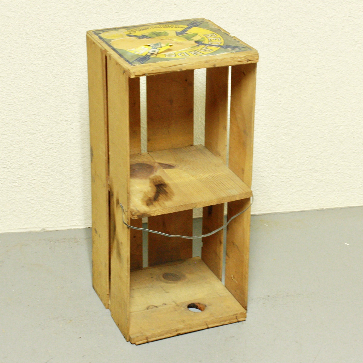 Vintage wood crate orange crate produce crate Redlands