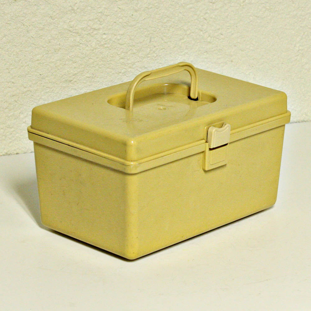 Vintage sewing box sewing notions storage craft garden