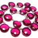 Wholesale - Super Finest AAA Rubelite Hot Pink Quartz Faceted Coin Shaped Briolettes Size 14x14mm approx, 8 Inches Strand