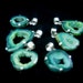 Green Agate Drusy geode slice Pendant Size 44x31mm Approx