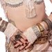 Armwarmers, Cream Floral Lace , Arm Warmers,Tribal, Belly Dance, Steam Punk, Hoop, Bridal, Wedding