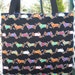 Dashund Dachshund tote bag Doxie Weiner dog dogs Limited