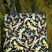 Dragonfly tote bag Dragonflies shiney pastel black purple Limited