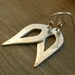 Hammered Leaves Sterling Earrings