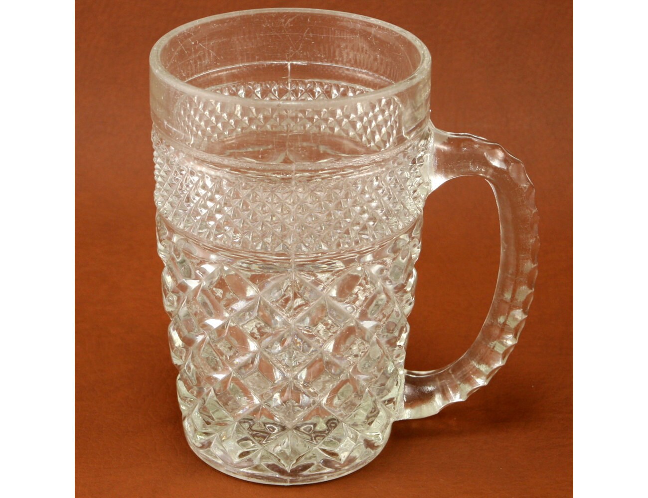 Wexford Glass Tall Beer Mug Anchor Hocking Vtg