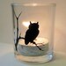 Owl on Branch Votive Candle Holders- Set of 2