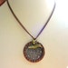 Bird Necklace, Copper Circle