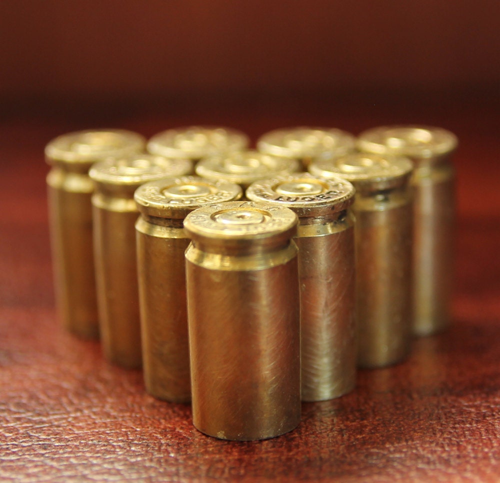 9mm Spent Bullet Shell Casings Ammoset of 10 piecesperfect