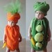Twin Set- Peas and Carrots Baby or Toddler Costumes