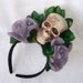 Reserved for esmeofswitzerland... Frida Skull and Roses Headband- Day Of The Dead- Halloween