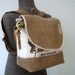 Recycled Burlap Coffee/Bean Sack Backpack : Puncher
