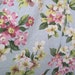 RESERVED for BETSY - Treasury Item-Pink Dogwood Floral Cotton Fabric Yardage - Reclaimed Bed Linens Shabby Cottage
