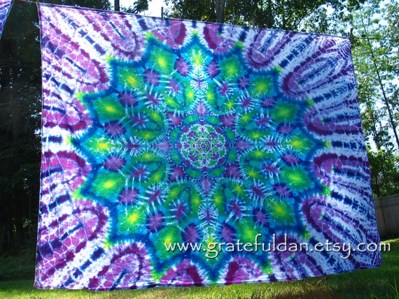 dye diy tie mandala GratefulDan Dye inches Tie by Mandala inches Tapestry x 83 65