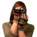 colorful fingerless gloves - My Fickle Heart - hand knit with yarn scraps OOAK Upcycle
