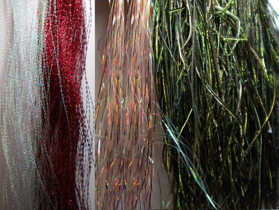 sale tinsel for feather hair extensions 12 colors 1 free sale tinsel for feather hair extensions 12 colors 1 free