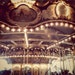 Carnival Photography Carousel Photo Merry Go Round blue brown teal shabby chic copper whimsical print print - Another Dream 16x16