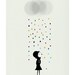 Mademoiselle under the rain print