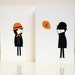 lui et elle cards (set of 2)