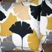 2 16" Mustard Yellow Grey Black Fan Print Design Contemporary Retro Pillowcases,Cushion Covers,Pillow Covers,Throw Pillow,NEW FABRIC