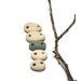 Sea Glass Beach Stones Pebbles - Natural Drilled Links Connectors Jewelry Bead Components - "Divinity" by StoneMe