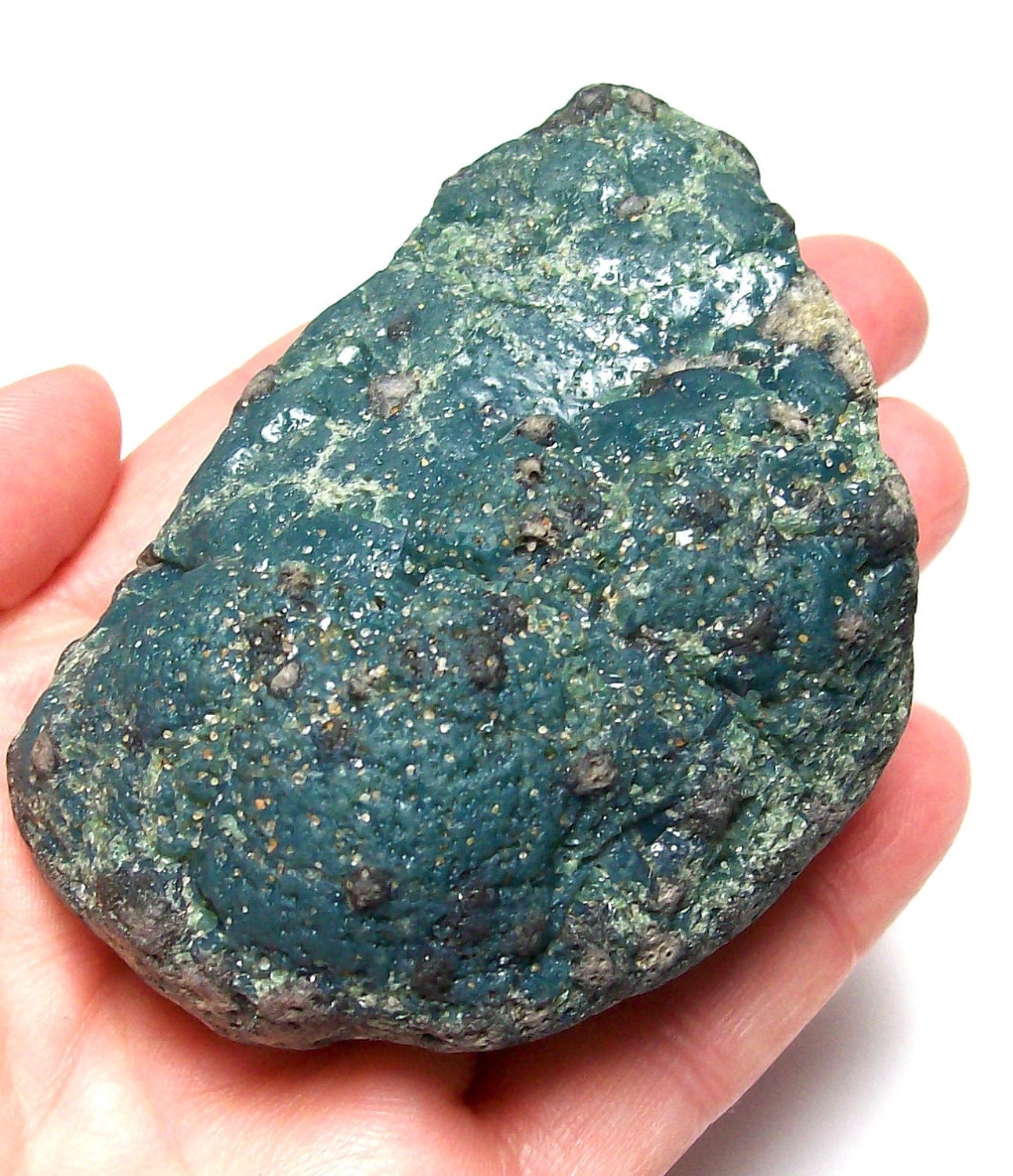 Goliath Huge Leland Blue Slag Glass 1800's Find