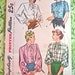 Vintage 1940s Womens Blouse Pattern with Sleeve Variations - Simplicity 1752