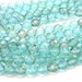 Light Aquamarine Clarit 8mm Fire Polish Faceted Round Beads 25