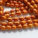 Bright Burnt COpper Freshwater Pearl Rice Beads FULL STRAND