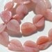 Dusty Pink Quartz Carved Leaf Beads 4