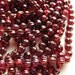 Siam Ruby Vega Czech Glass Melon Rounds 8mm