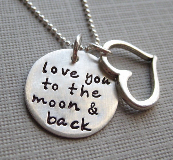 Items Similar To Love You To The Moon And Back Silver