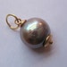 18kt. Gold And Mauve Pearl Pendant
