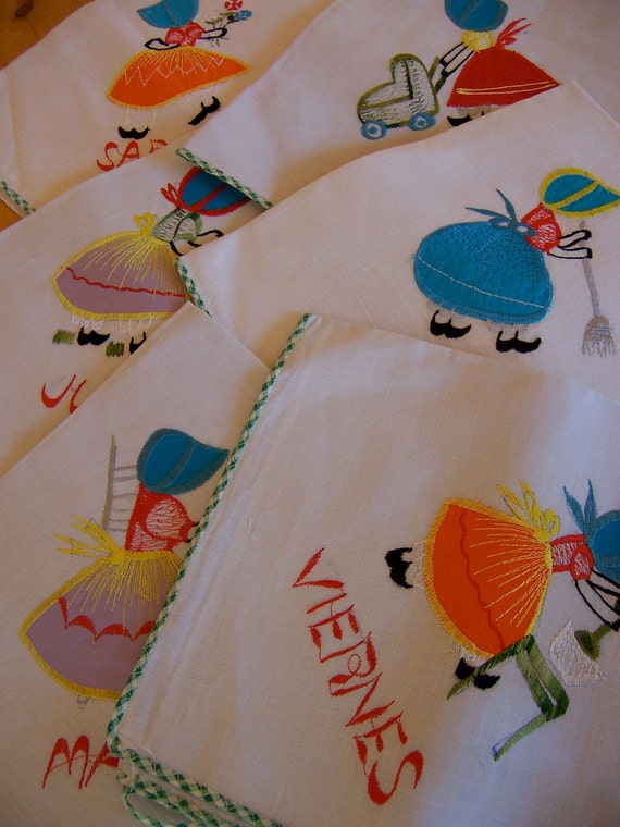 adorable spanish kitchen towels