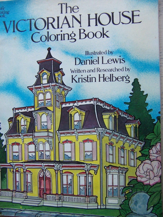 1980 the victorian house coloring book