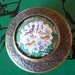 tiny round brass deer box