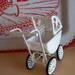 tiny dollhouse wicker pram or stroller