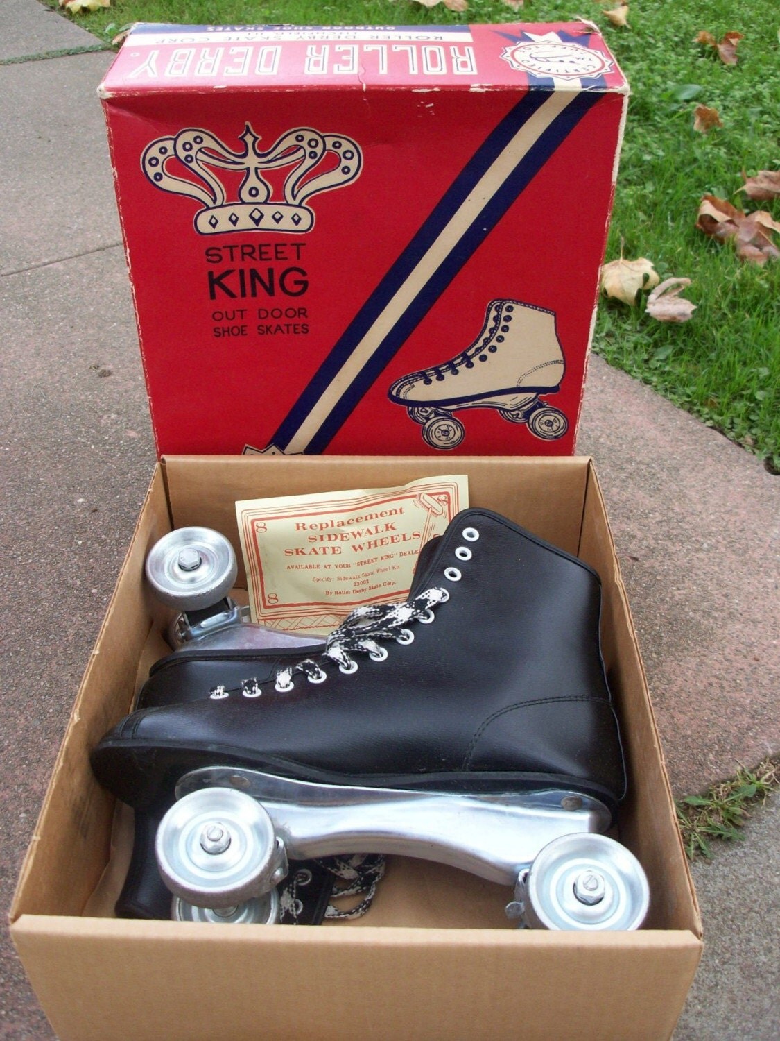 vintage roller derby street king outdoor shoe skates