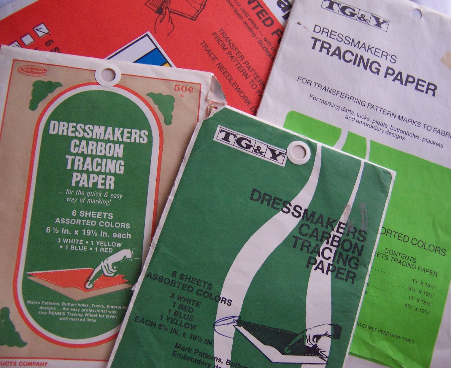 vintage dressmakers tracing paper by ricracandbuttons on Etsy