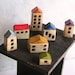 Fairy houses ... handmade clay houses, set of 7 ... instant little neighborhood...fairy gardens
