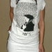 pablo neruda raw edge tshirt dress sz l